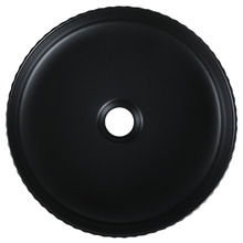 Jade 360mm Matte Black Ceramic Round Above Counter Basin